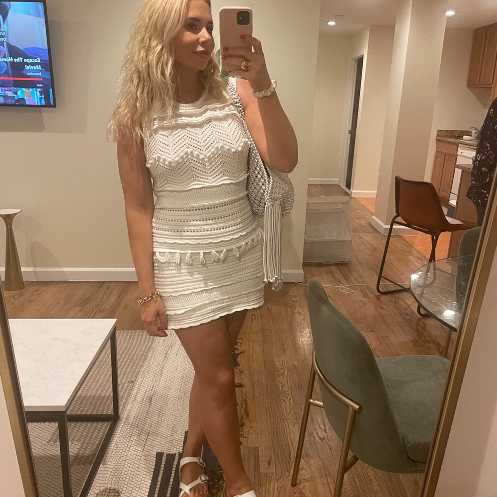 Isabel Marant crochet ivory dress